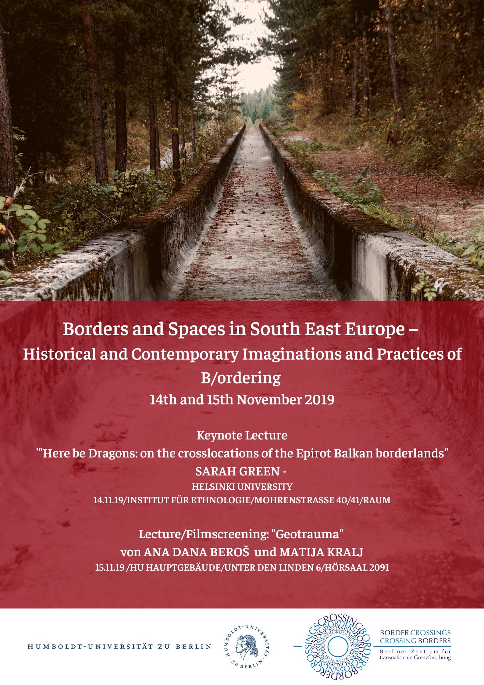 Kopie von Borders and Spaces in South East Europe – Historical and Contemporary Imaginations and Practices of B ordering14th and 15th November 2019