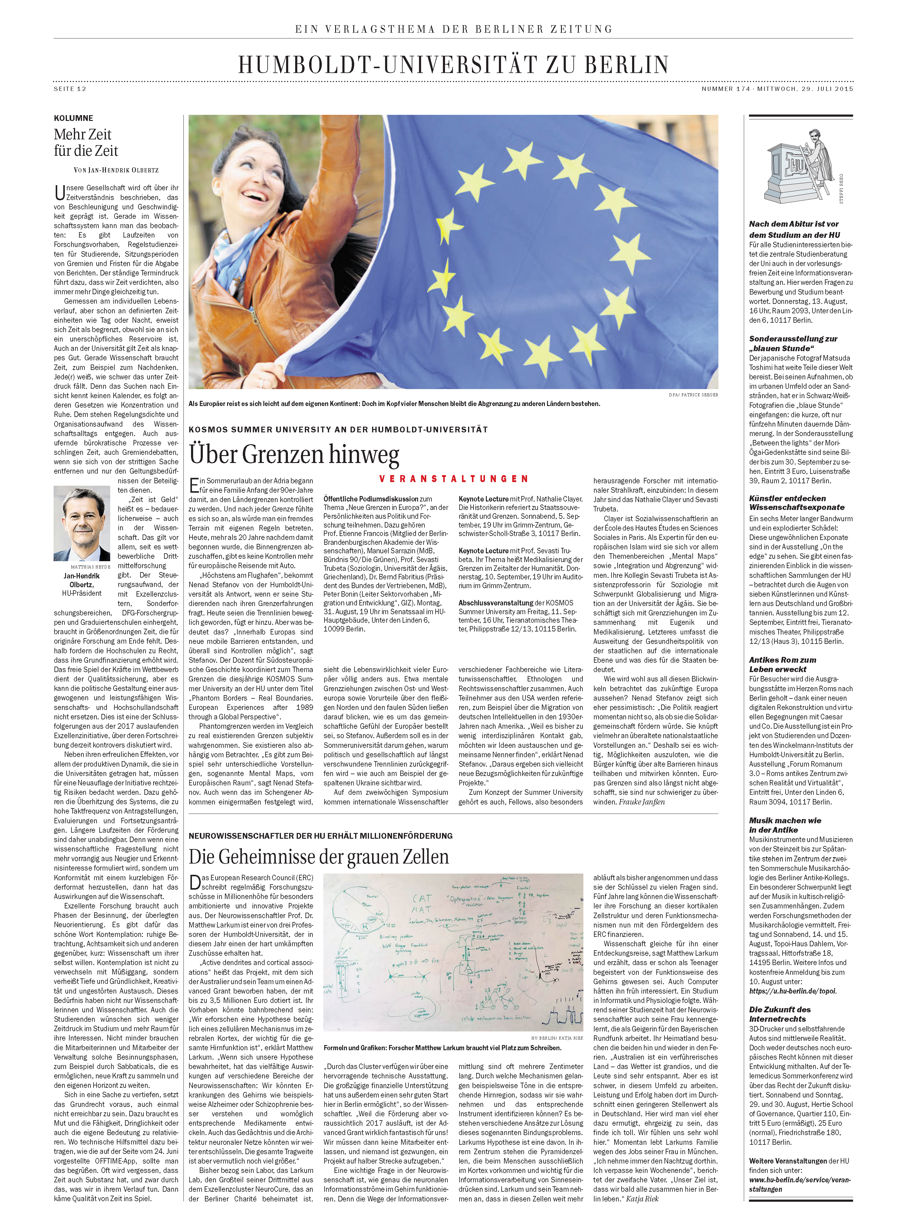 2015 Berliner Zeitung KOSMOS Summer University